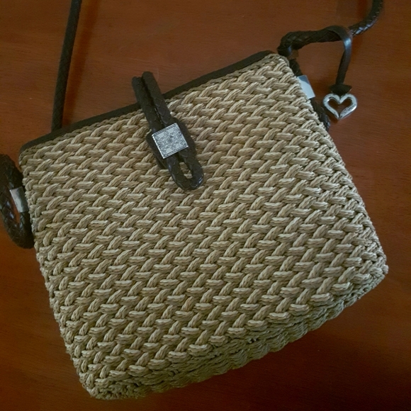 Brighton Handbags - 💥2 for $30.💥. Brighton Straw Crossbody Bag with Genuine Leather